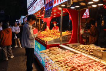 Mercado de china noche