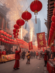 Festejos en china